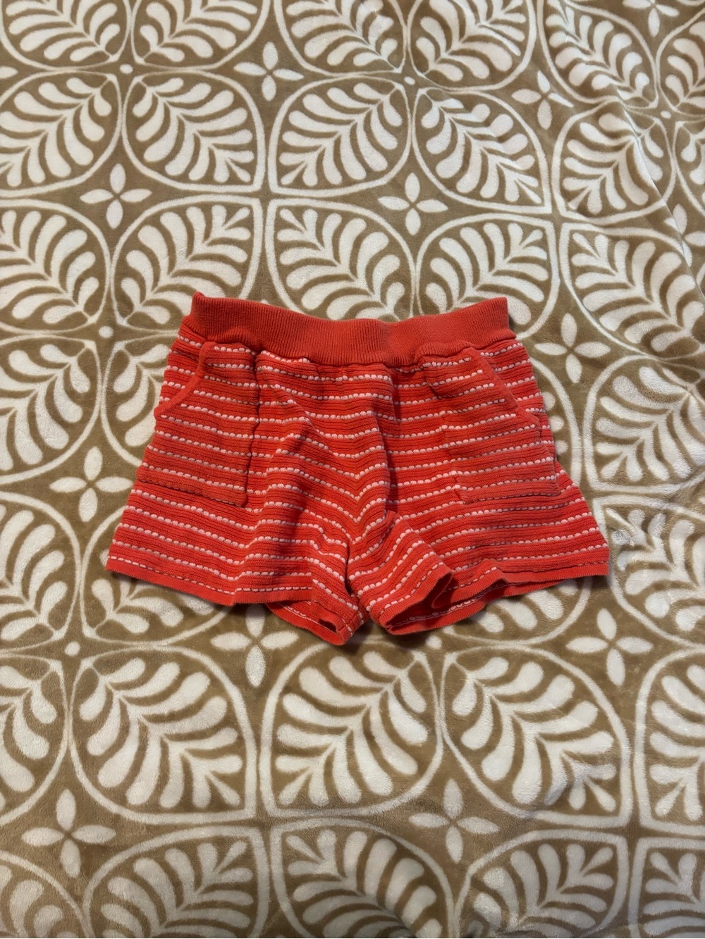Cotton On Red Striped Girls' Knit Shorts